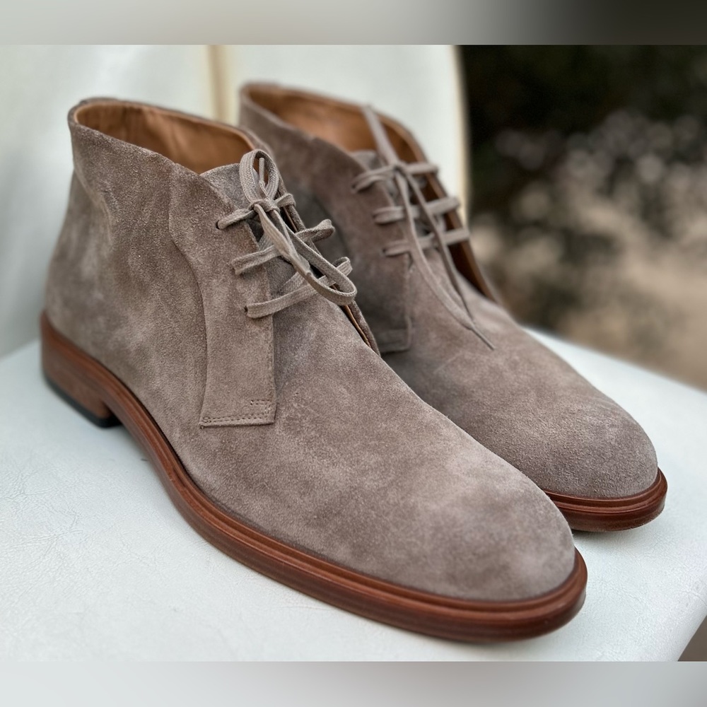 Nw Vince Brunswick Leather Suede Chukka Boots 9m